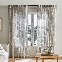 Coastline Jute Concealed Tab Top Curtains (Set of 2)